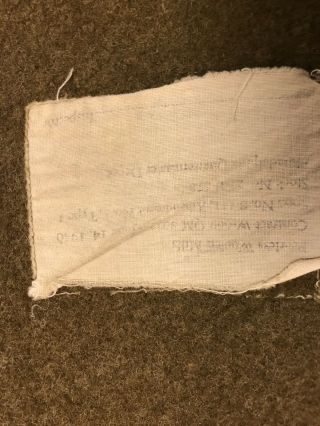 WW2 US Army Blanket Wool With Tag 1940 3