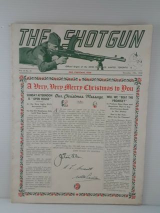 Ww2 " The Shot Gun " John Inglis Co.  Toronto Three Issues Dec 42,  Nov 42 Jan 43
