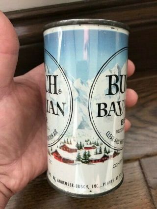 BUSCH BAVARIAN Rare Anheuser Busch Grade 1 flat top beer can Test Budweiser 3