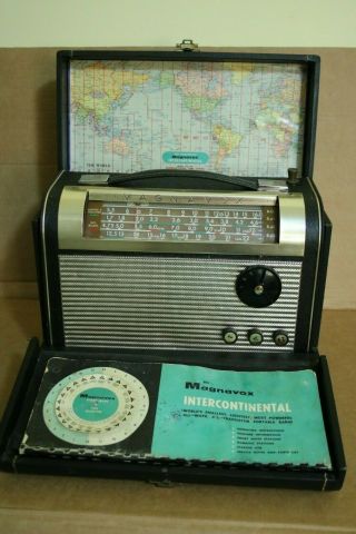 Vintage Magnavox Model: Aw - 100 Shortwave Radio World - Band Receiver