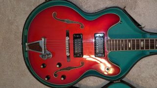 Vintage 70 ' s Epiphone Japan 5102t Electric Guitar w/ Vintage Hard Case MATSUMOKU 3