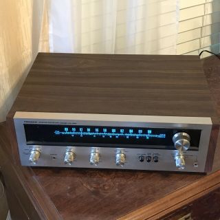 Vintage Pioneer Sx - 424 Stereo Receiver Amplifier Japan Wood/silver