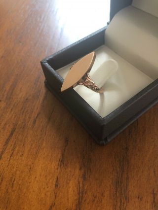 Vintage Soviet Solid Rose Gold Ring 14k 583 Us Size 8 Russian Ussr