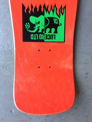 NOS Vintage 1990 Ben Schroeder Dummy Rare LUCERO Ltd Skateboard Deck 9