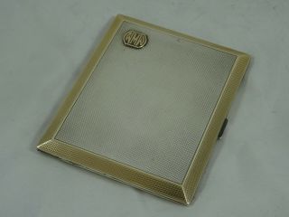 Smart Art Deco Silver And Silver Gilt Cigarette Case,  1935,  175gm