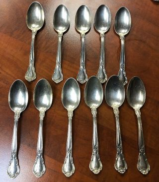 11 - Gorham Chantilly Sterling Silver Spoon 5 3/4” H Mono