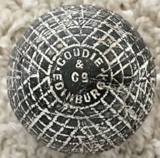 Very Rare Old Antique Goudie Solid Gutty Golf Ball C1890