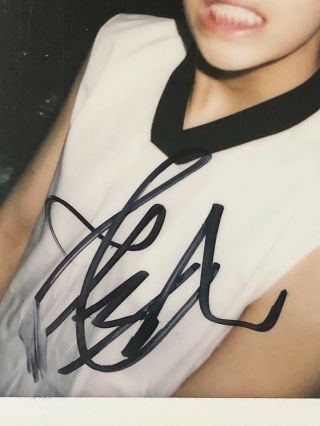 BTS Signed Taehyung V Polaroid - Dark and Wild RARE Bangtan 3