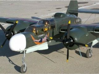 VQ P - 61 Black Widow Vintage RC Airplane Kit ARF (IMAA) Legal 89 ' 1 12
