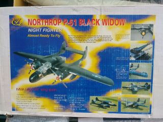 VQ P - 61 Black Widow Vintage RC Airplane Kit ARF (IMAA) Legal 89 ' 1 2