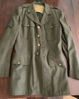 Wwii Army Sergeant Uniform Jacket 3rd Service Command