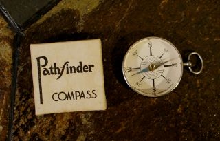 VERY RARE VINTAGE COMPASS MADE BY U.  S.  GAUGE CO.  NY 1920 ' S - 1930 ' S BOX 6