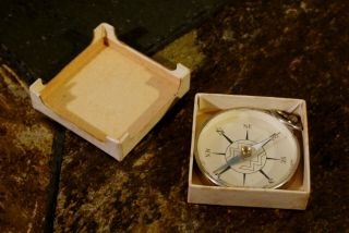 VERY RARE VINTAGE COMPASS MADE BY U.  S.  GAUGE CO.  NY 1920 ' S - 1930 ' S BOX 7