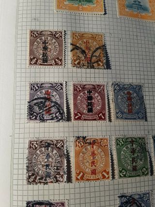 RARE CHINESE STAMPS 1855 - 1970 album over 1100 stamps rare 1855 large dra 4