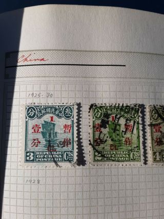 RARE CHINESE STAMPS 1855 - 1970 album over 1100 stamps rare 1855 large dra 5