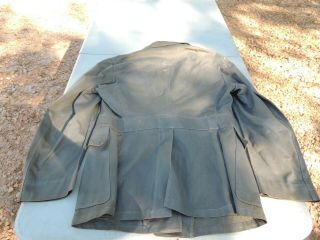 WW2 US NAVY GREY OFFICERS TROPICAL TUNIC /JACKET SHIRT 6