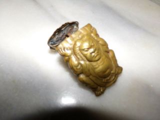 Antique Asian Brass Match Safe 4