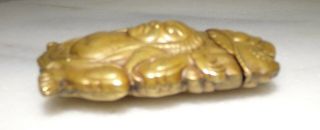 Antique Asian Brass Match Safe 7