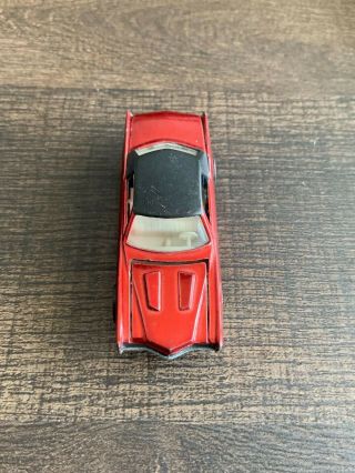 VINTAGE 1968 HotWheels REDLINE Custom Eldorado RED w/White Interior USA & button 8