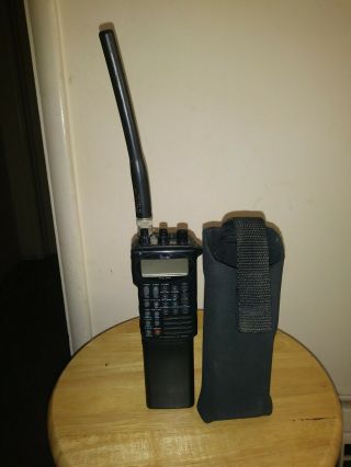 Icom Ic - W2a Transceiver & Case Handheld Vintage Cb Scanner Radio Communication