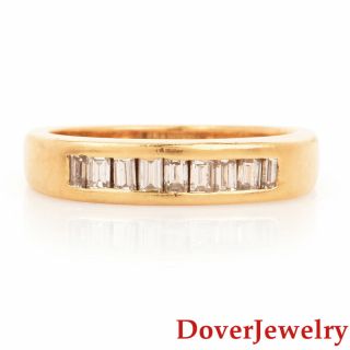 Estate Diamond 14k Yellow Gold Band Ring 5.  3 Grams Nr