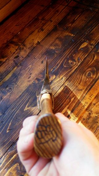 RAZOR SHARP vintage Slavic house axe hatchet w.  sheath Bulgaria Finnish Swedish 4