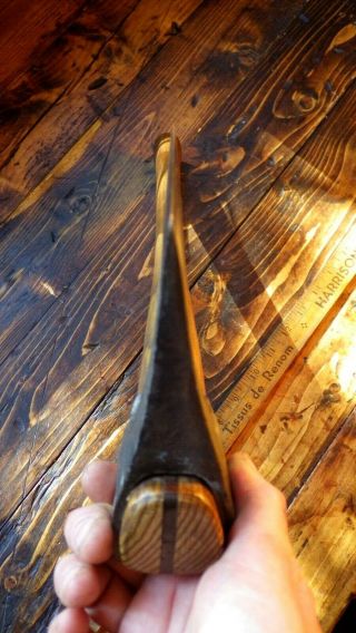 RAZOR SHARP vintage Slavic house axe hatchet w.  sheath Bulgaria Finnish Swedish 5