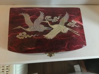 Inlaid Mother Of Pearl Lacquered Korean Trinket Casket