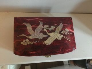 Inlaid Mother Of Pearl Lacquered Korean Trinket Casket 5