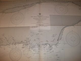 Vintage Nautical Maritime Chart (the Great Australian Bight To Doubtful Is. )