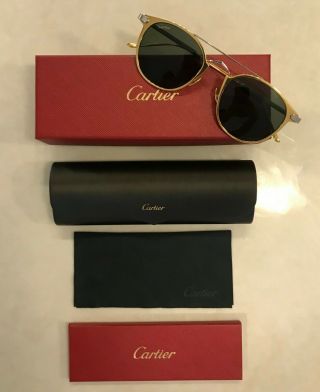 Authentic Cartier C De Cartier Sunglasses Ct0015s 005 Rare Find