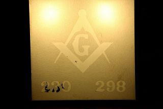 Vintage Masonic Lodge Freemason Double - Sided Lighted Sign Mason Advertising lamp 6