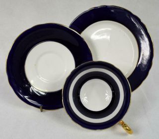 8 x Antique Aynsley Cabinet Trio ' s Mismatched Teaset Vintage English Porcelain 4