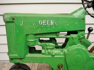 VINTAGE 1950 ' S ESKA JOHN DEERE 130 ? PEDAL TRACTOR NR SURVIVOR 2