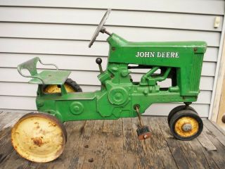 VINTAGE 1950 ' S ESKA JOHN DEERE 130 ? PEDAL TRACTOR NR SURVIVOR 3