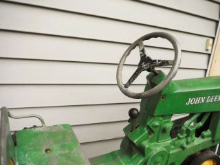 VINTAGE 1950 ' S ESKA JOHN DEERE 130 ? PEDAL TRACTOR NR SURVIVOR 7