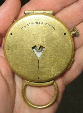 Wwi U.  S.  Army Corps Of Engineers Compass Crunchon & Emons Berne Switzerland