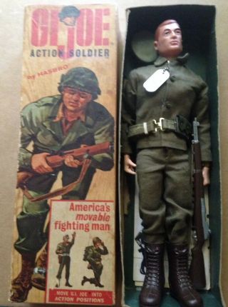 Vintage Hasbro 1964 Gi Joe Action Soldier 2tm Box 7500 Dated 12 - 64 W/accessories