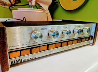 Vintage 1977 Atari Model C - 240 Video Music Electronic Machine Receiver Rare
