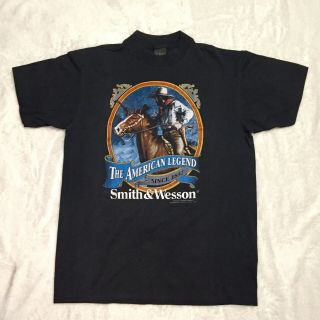 Vintage Smith And Wesson,  The American Legend,  1992,  3d Emblem T - Shirt,  Size L