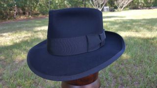 Vintage Royal Stetson Fedora Hat Whippet Style 7 1/4
