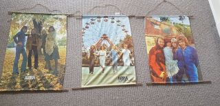 Abba Rare Australia Only Wall Scrolls Full Set Of 3