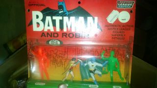 Vintage Ideal Batman Action Figures Set Justice League Brainstorm Joker Robin