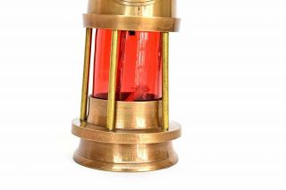 Royal Navy London Brass Nautical Miner Ship Lantern Oil Lamp 3