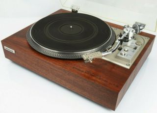 Vintage Pioneer Pl - 518 Direct Drive Turntable,  Recapped W/ Mahogany Plinth