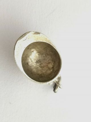 Vintage Silver Hat Charm - Metal Detecting Find 5