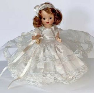 Vintage 1955 Nancy Ann Muffie Walker Doll In Special Tagged Formal 953?