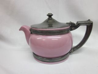 Antique Bauscher China Weiden Porcelain And Silver Teapot Sherry Netherland