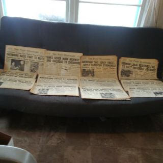 1944 Wwii Newspapers (dates Around D Day) 6 - 1,  6 - 9,  6 - 10,  6 - 13,  6 - 14,  6 - 17,  Etc.