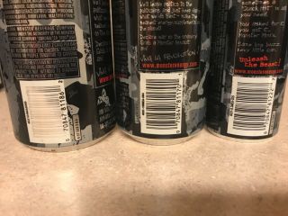 VERY RARE Monster Energy Cans,  ALL 3 of the camo assault cans 2